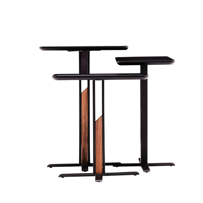 Enza Home Pedestal Nesting Tables Wayfair